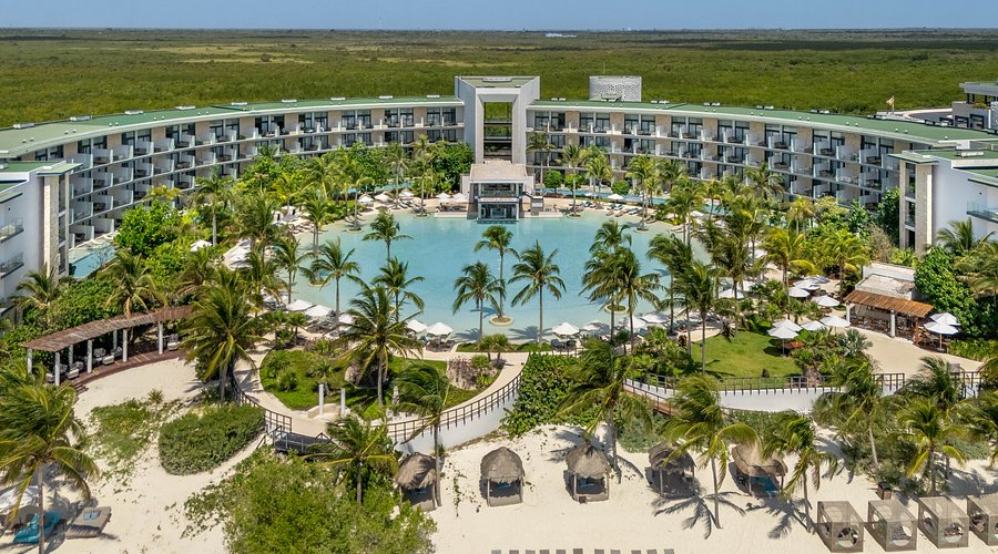 Haven Riviera Cancun adults-only all-inclusive resort with modern suites, oceanfront pools, and relaxed luxury atmosphere near Puerto Morelos.